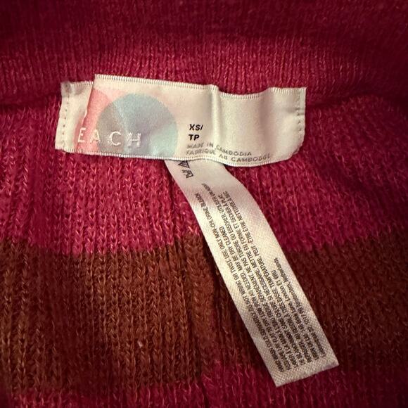 Free People Beach Striped Shorts Size XS - Picture 3 of 6